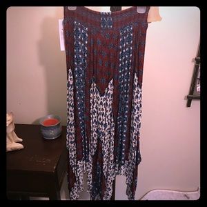 Boho style maxi skirt